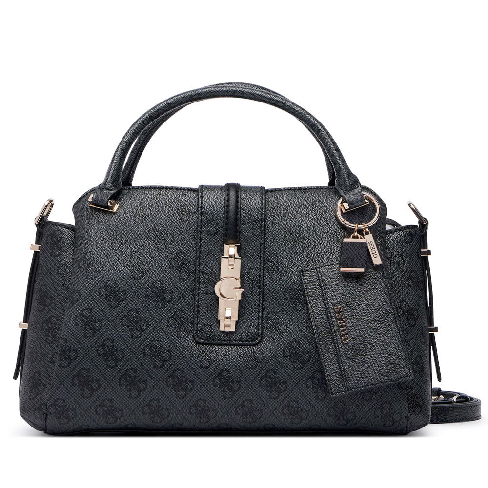 Borsa Donna a Mano GUESS Linea Yvonne Colore Coal Logo