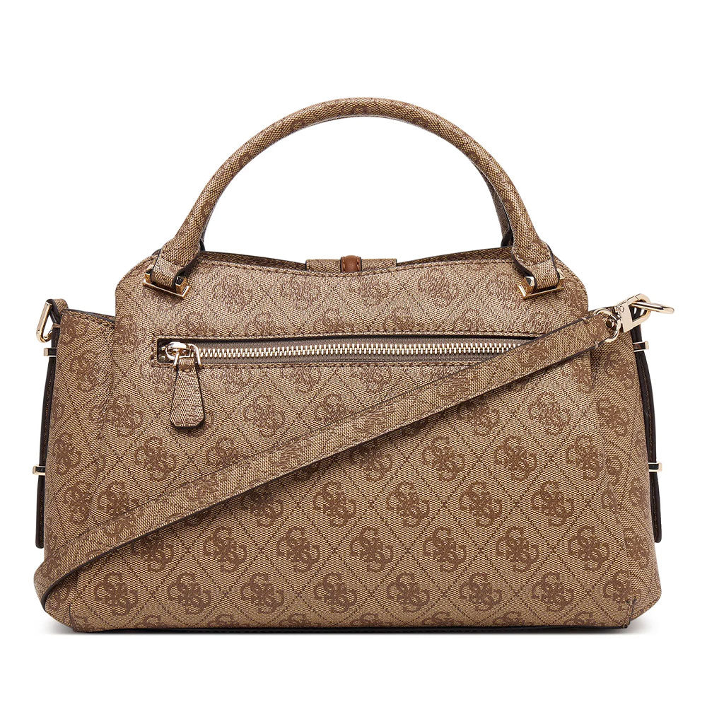 Borsa Donna a Mano GUESS Linea Yvonne Colore Latte Logo
