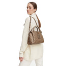 Borsa Donna a Mano GUESS Linea Yvonne Colore Latte Logo