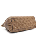 Borsa Donna a Mano GUESS Linea Yvonne Colore Latte Logo