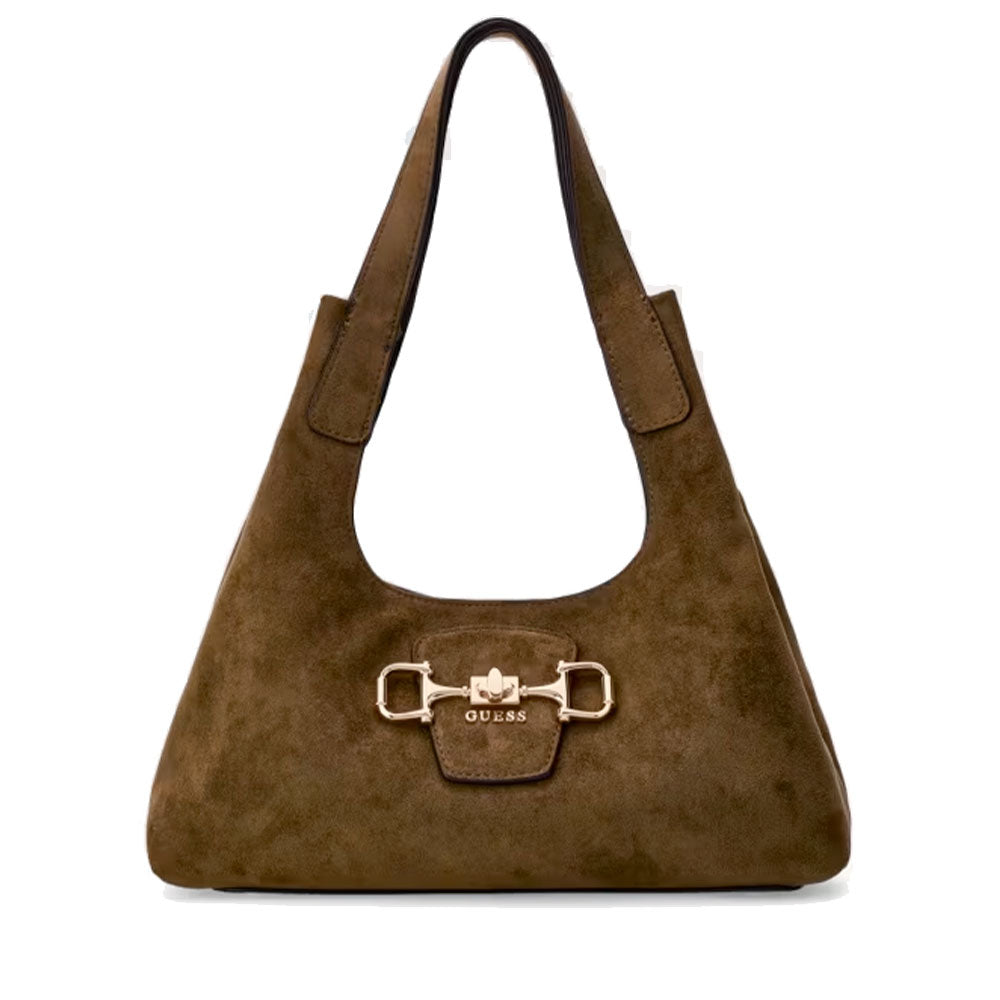 Borsa Donna Hobo a Spalla GUESS Linea Sunset Colore Olive Misura Small