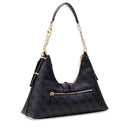 Borsa Donna Hobo a Spalla GUESS Linea Yvonne Colore Coal Logo