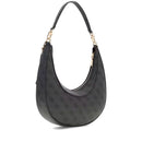 Borsa Donna Hobo a Spalla GUESS Linea Lindsey Colore Coal Logo