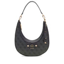 Borsa Donna Hobo a Spalla GUESS Linea Lindsey Colore Coal Logo