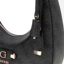 Borsa Donna Hobo a Spalla GUESS Linea Lindsey Colore Coal Logo