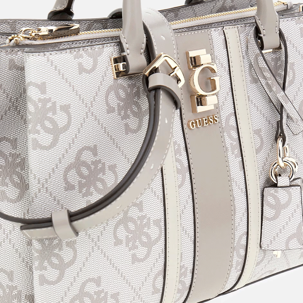Borsa Donna a Mano GUESS Linea Erenia colore Dark Taupe Logo