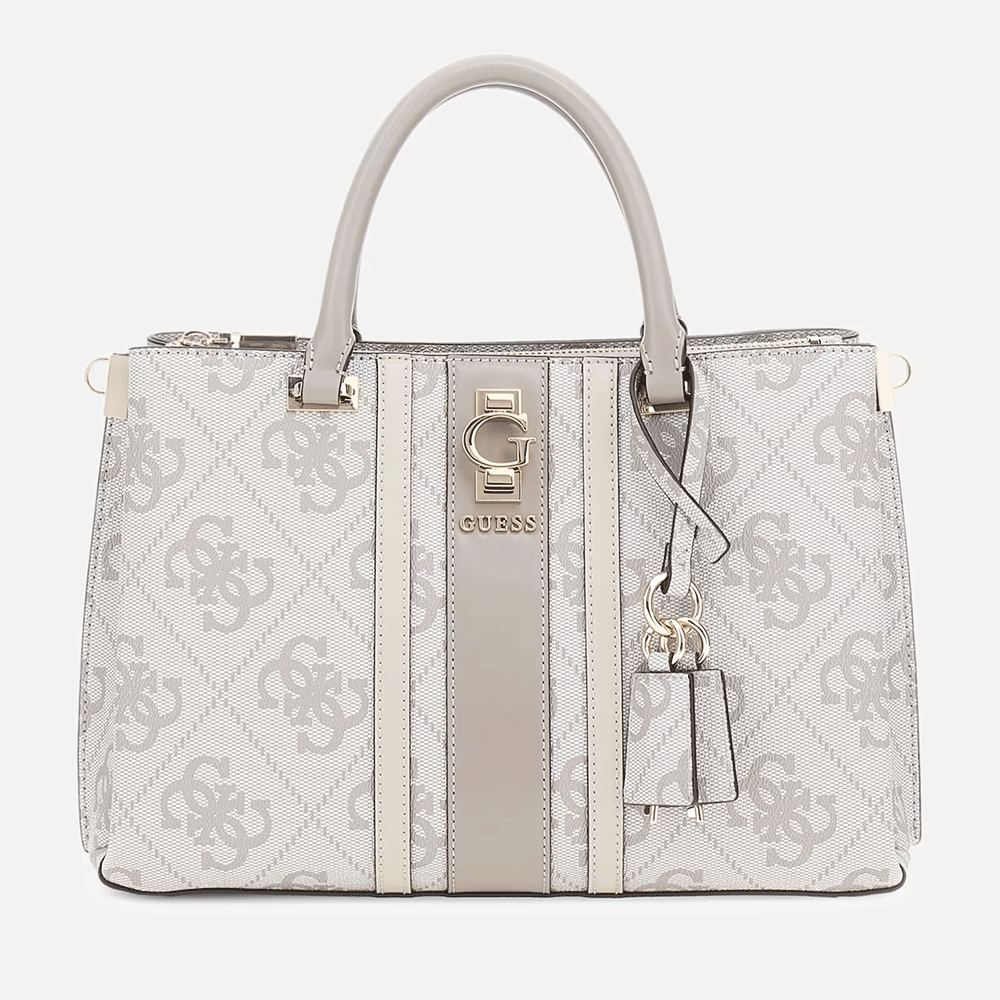 Borsa Donna a Mano GUESS Linea Erenia colore Dark Taupe Logo