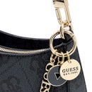 Borsa Donna a Spalla GUESS Linea Noelle colore Coal Logo Misura Piccola