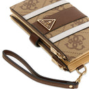 Women's Milk Logo Card and Phone Holder Pouch GUESS Laurel - Brown