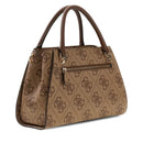 Damen-Henkeltasche GUESS Modell Noelle in Latte Logo - Brown