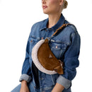 Borsa Donna Hobo a Spalla GUESS Linea Katie colore Cognac