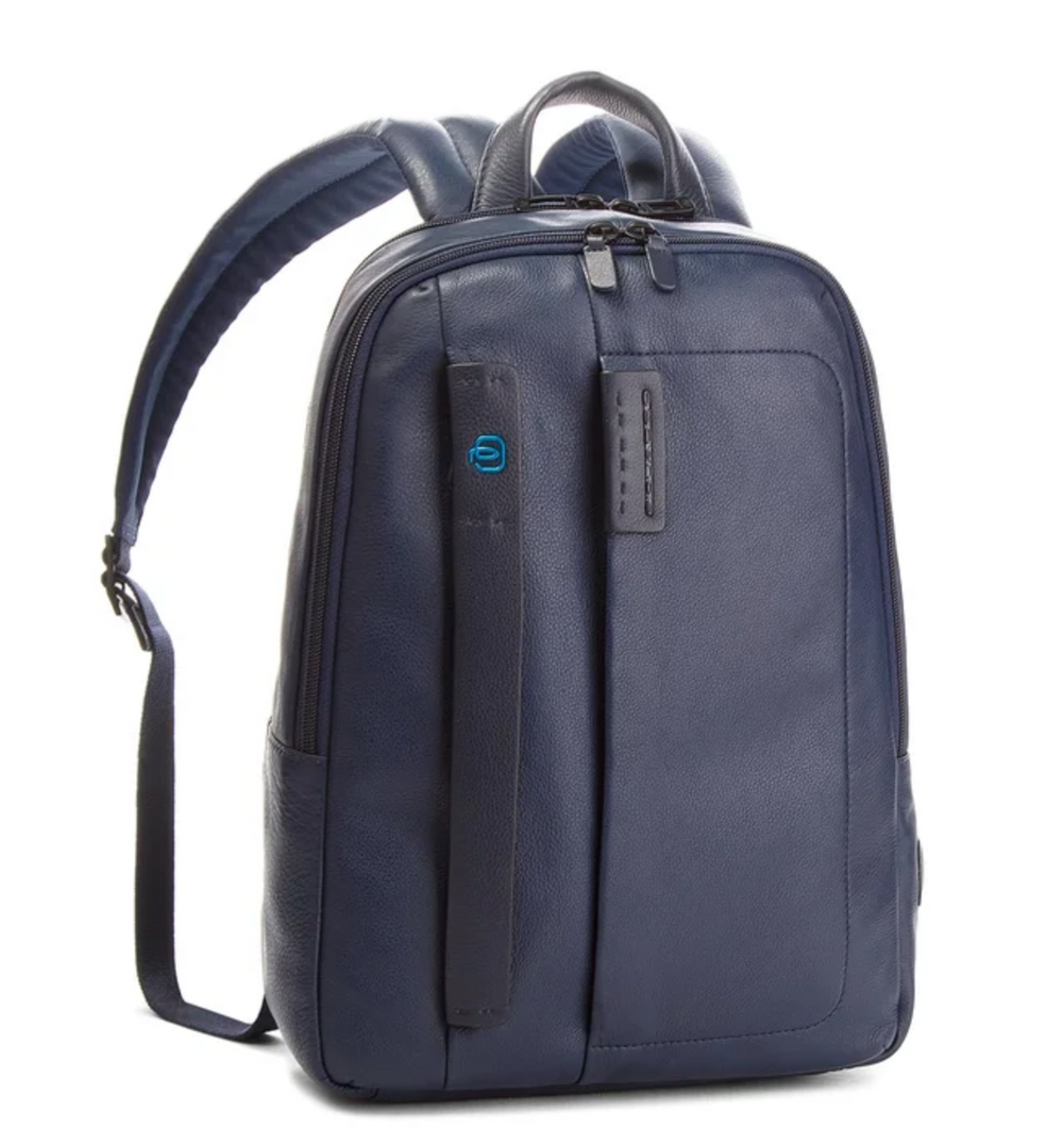 Zaino Uomo Porta PC 14" PIQUADRO in Pelle Blu Linea Pulse - CA3869P15S