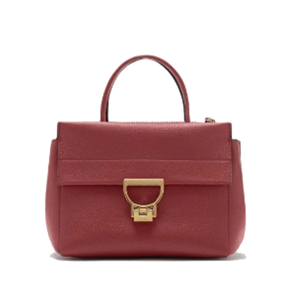 COCCINELLE Damenhandtasche aus Leder Arlettis Line Brandy Farbe Kleine Größe