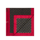 Foulard Donna POLLINI stampa Heritage 70th Anniversary Nero e Rosso