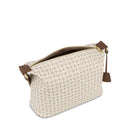 Borsa Donna a Spalla a Tracolla POLLINI linea Heritage Logo Classic Avorio e Marrone