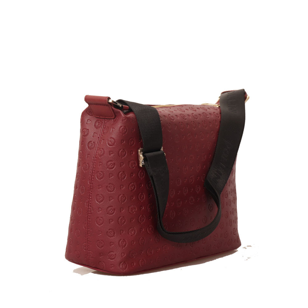 Borsa Donna a Spalla a Tracolla POLLINI Linea Heritage Embossed Bordeaux