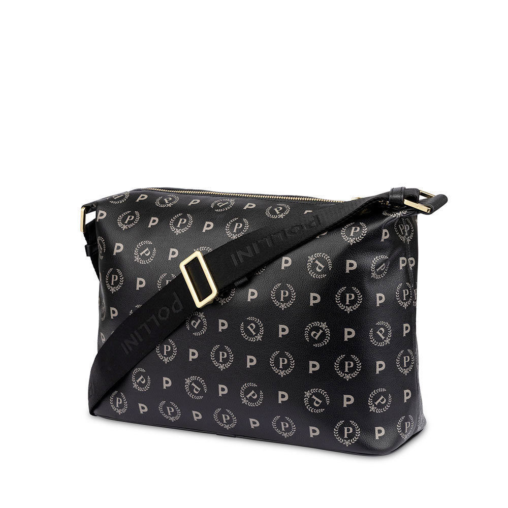 Borsa Donna a Spalla a Tracolla POLLINI linea Heritage Re-Edition Nero