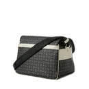 Borsa Donna Messenger Multitasche POLLINI Linea Heritage Logo Classic Nero e Avorio
