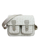 Borsa Donna Messenger Multitasche POLLINI Linea Heritage Logo Classic Avorio e Ghiaccio