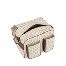 Borsa Donna Messenger Multitasche POLLINI Linea Heritage Logo Classic Avorio e Marrone