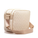 Borsa Donna Messenger POLLINI Linea Heritage Logo Classic Avorio e Ghiaccio