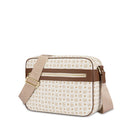 Borsa Donna Messenger POLLINI Linea Heritage Logo Classic Avorio e Marrone
