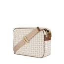Borsa Donna Messenger POLLINI Linea Heritage Logo Classic Avorio e Marrone