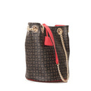 Borsa Donna Secchiello a Spalla POLLINI linea Heritage Logo Classic Nero e Lacca