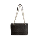 Damen Schultertasche und Umhängetasche POLLINI Heritage Line Logo Classic Schwarz