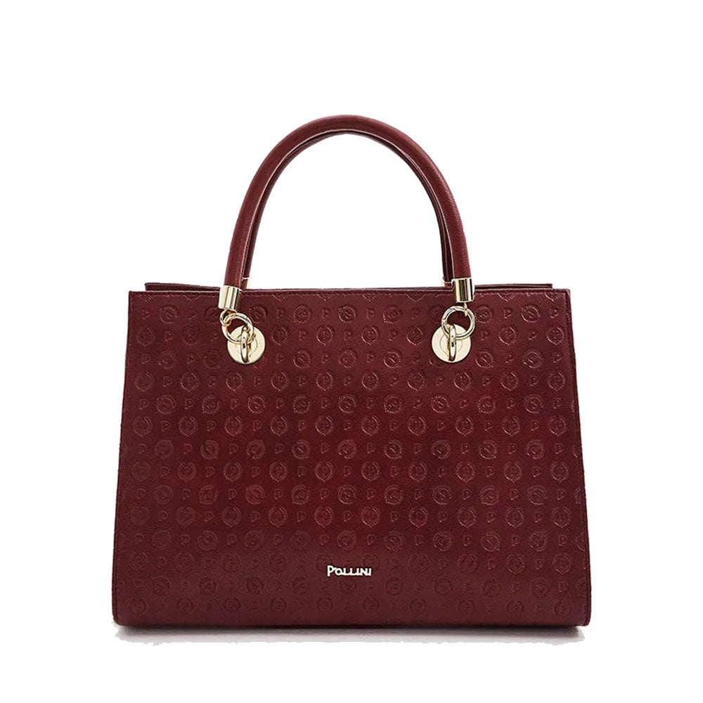 POLLINI Damenhandtasche Heritage Embossed Bordeaux-Linie