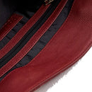 Women's Burgundy Embossed Leather Handbag POLLINI Heritage