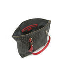 Shopping Bag POLLINI Linea Heritage Logo Classic Nero e Lacca