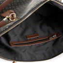 Shopping Bag POLLINI Linea Heritage Logo Classic Nero e Marrone