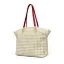 Ivory and Lacquer Tote Bag POLLINI Heritage Logo Classic