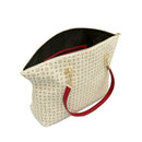 Ivory and Lacquer Tote Bag POLLINI Heritage Logo Classic