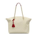 Ivory and Lacquer Tote Bag POLLINI Heritage Logo Classic