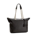 Shopping Bag Donna POLLINI linea Heritage Logo Classic Nero e Nero