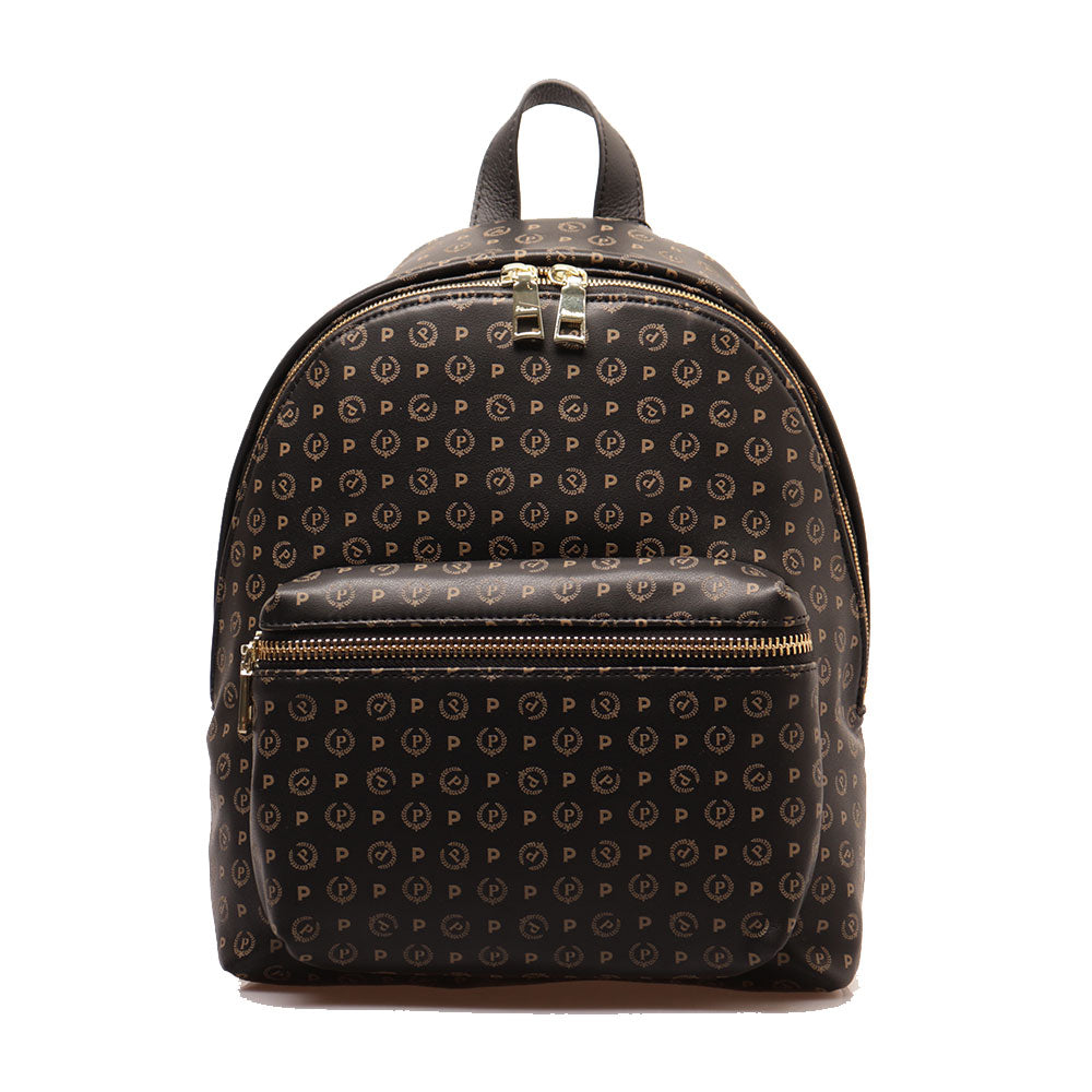 Zaino Donna POLLINI linea Heritage Soft Nero e Taupe
