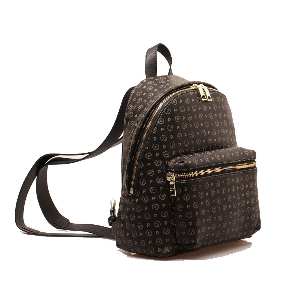 Zaino Donna POLLINI linea Heritage Soft Nero e Taupe