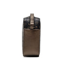 POLLINI Damen Umhängetasche Heritage Line Logo Classic Schwarz und Bronze