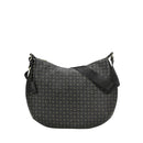 Borsa Donna Hobo a Tracolla POLLINI linea Heritage Logo Classic Nero e Nero