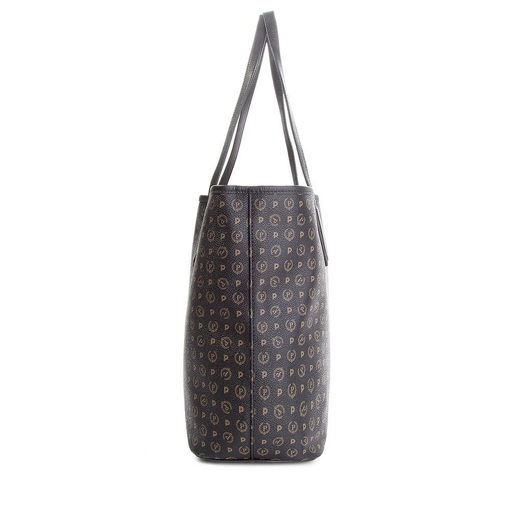 Shopping Bag POLLINI linea Heritage Logo Classic Nero e Nero