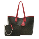 Shopping Bag POLLINI linea Heritage Logo Classic Nero e Lacca