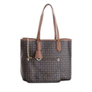 Shopping Bag POLLINI linea Heritage Logo Classic Nero e Marrone