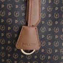 Shopping Bag POLLINI linea Heritage Logo Classic Nero e Marrone
