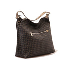 POLLINI Heritage Linie PVC 
Damen Umhängetasche in Schwarz und Bronze