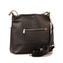 POLLINI Heritage Linie PVC 
Damen Umhängetasche in Schwarz und Bronze
