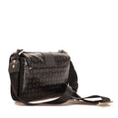 POLLINI Damen-Umhängetasche Heritage Coated Canvas Black Line