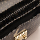 POLLINI Damen-Umhängetasche Heritage Coated Canvas Black Line