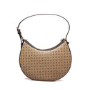 Damen Hobo Umhängetasche POLLINI Heritage Soft Taupe und Black Line